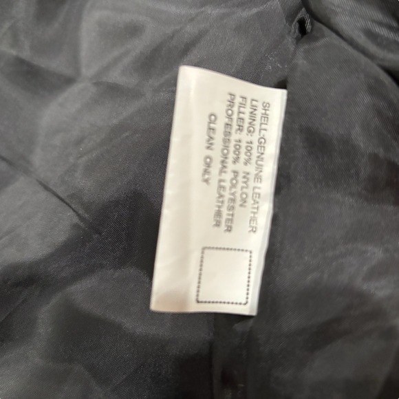 VTG Genuine Leather USA Flag motorcycle Jacket Sz XL Patriotic america 80s Y2K - Picture 8 of 8